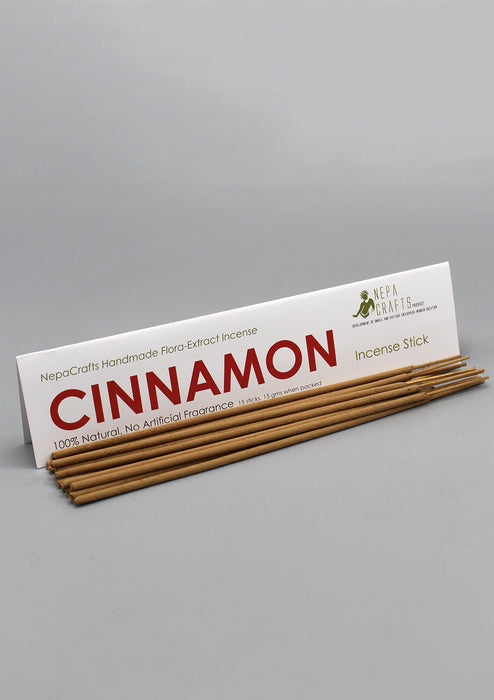 NepaCrafts Handmade Cinnamon Flora Incense Sticks - nepacrafts