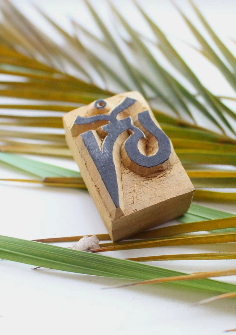 Tibetan Om Wooden Stamp