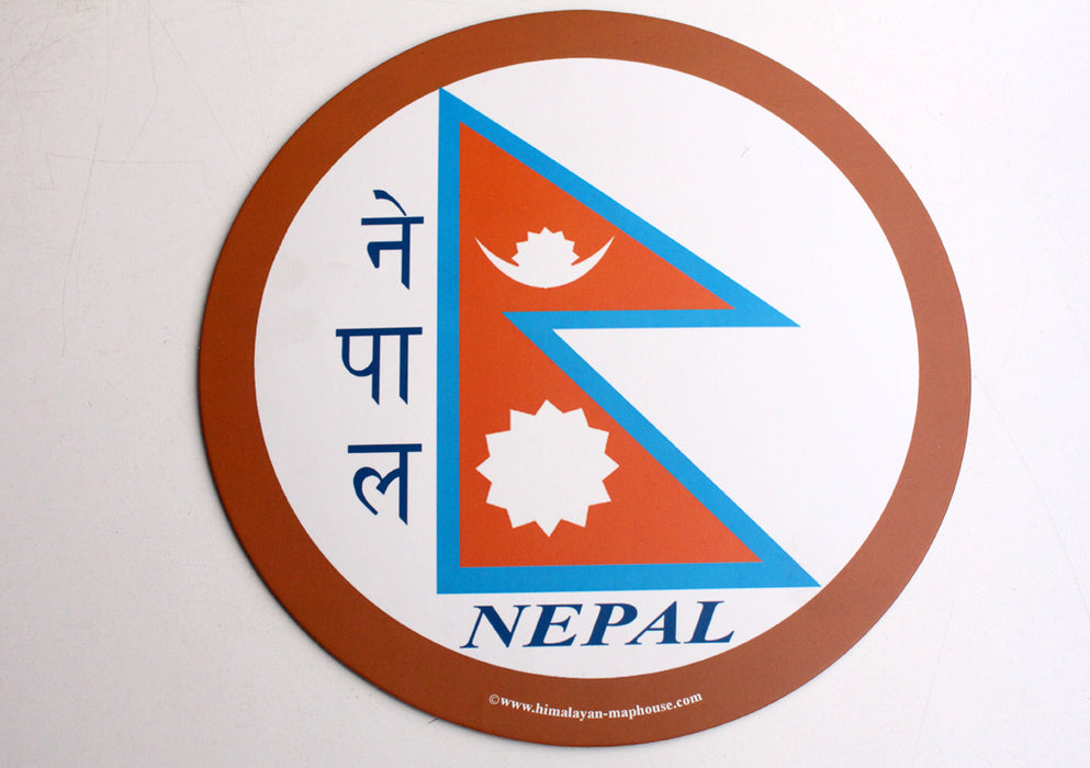Nepal Flag Printed Round Mousepad Mat - nepacrafts