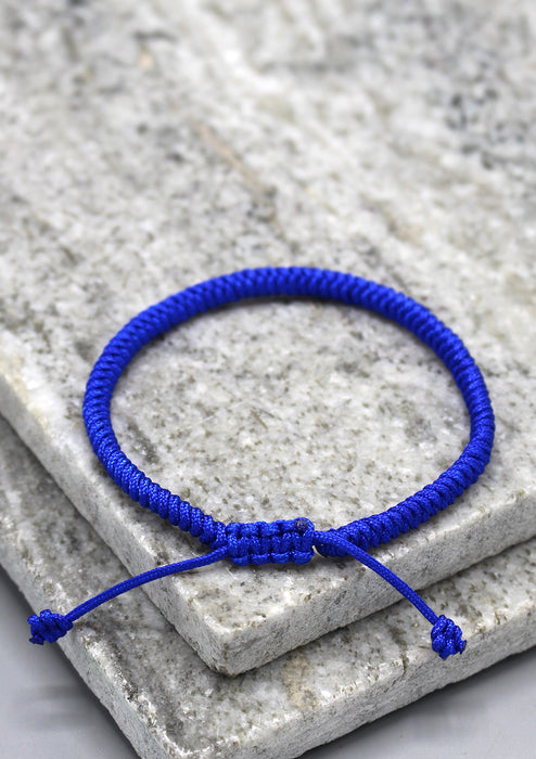 Lucky Knots Tibetan Bracelet in Blue Color