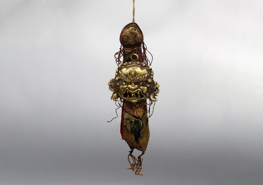 Brass Mahakala Wrathful Deity Wall Hanging - nepacrafts