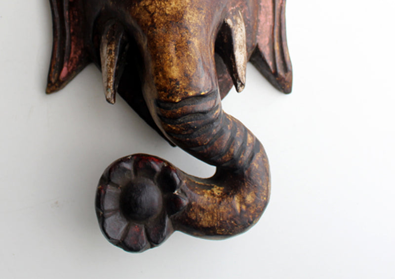 Lord Ganesha Wooden Wall Hanging - nepacrafts