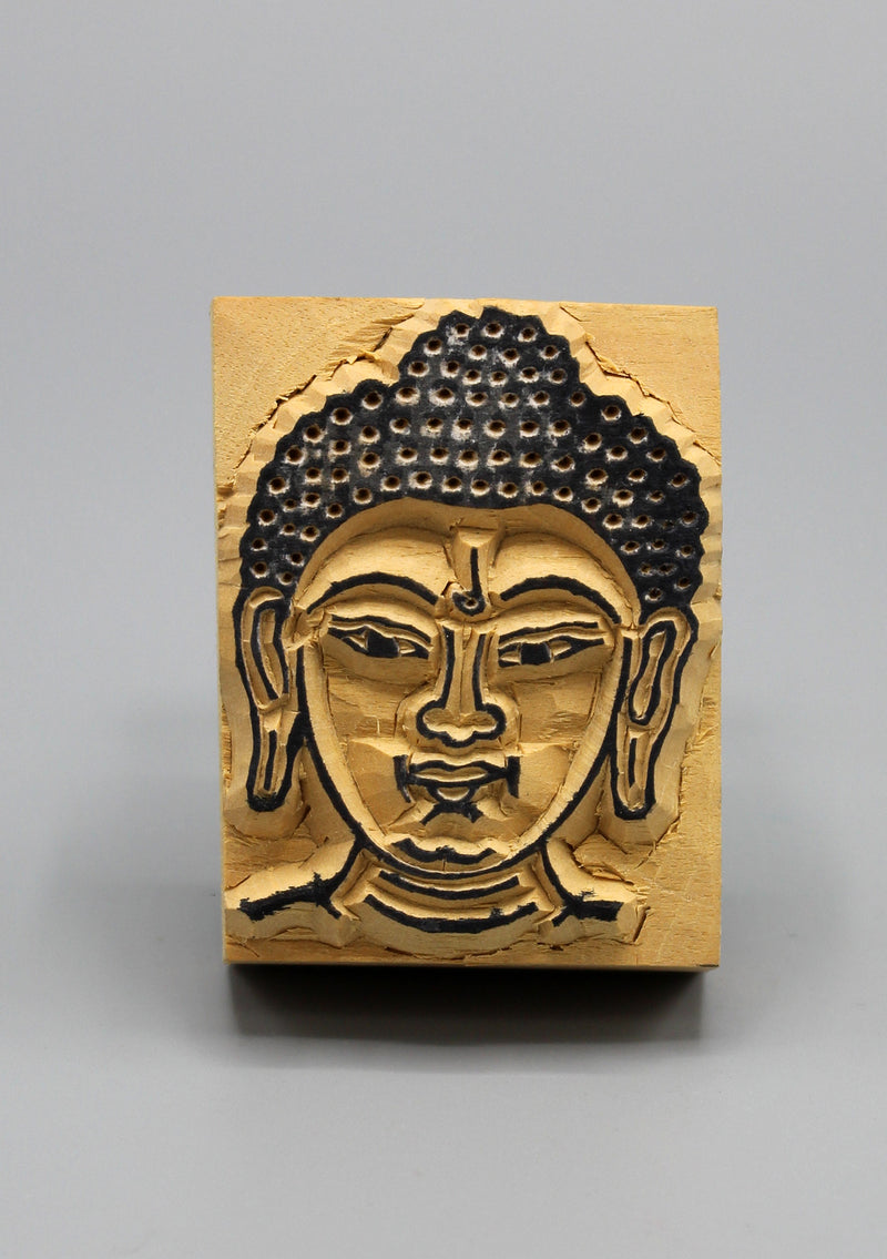 Buddha Wooden Block Print Stamp - nepacrafts