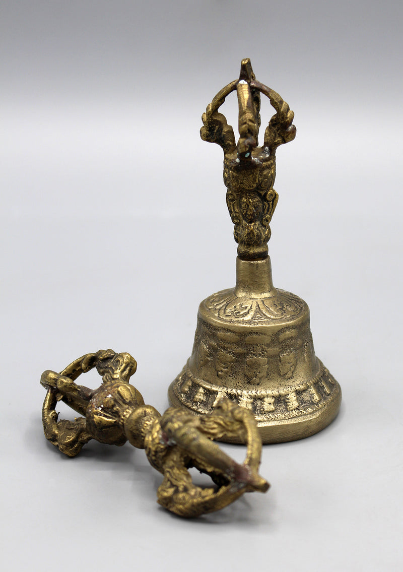 Mini Tibetan Bell and Dorjee Set - nepacrafts