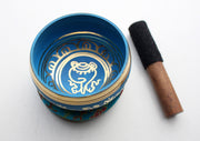 Auspicious Symbol Conch Painted Singing Bowl 3.5" - nepacrafts