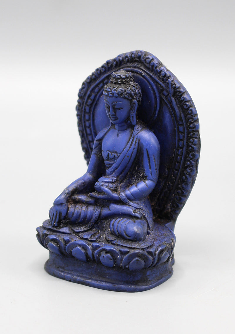 Resin Shakyamuni Buddha Statue with Parwa