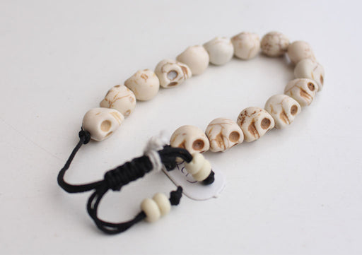 Unique Skull Head Adjustable Bone Bracelet - nepacrafts