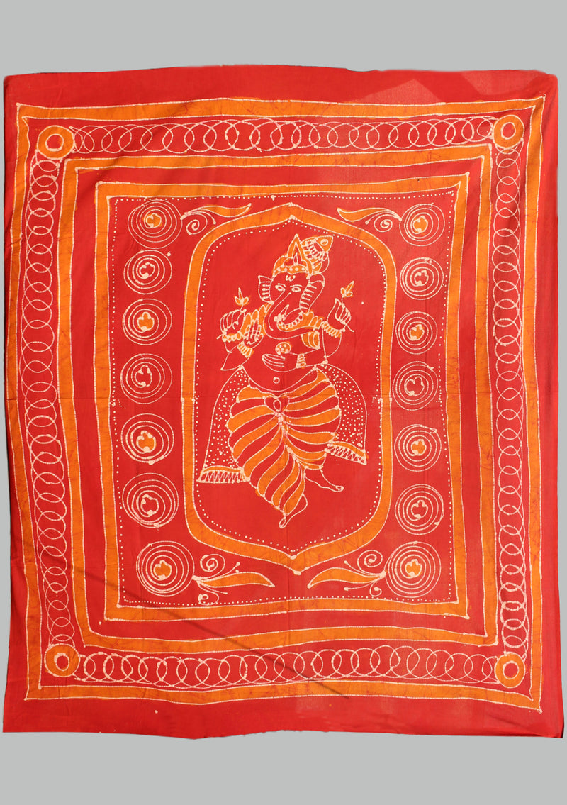 Lord Ganesh Printed Cotton Wall Tapestry