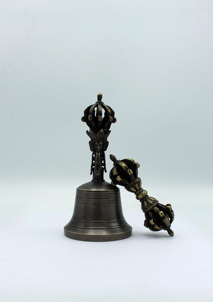 Tibetan High Quality Bell and Dorjee Small Set