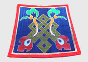Endless Knot Brocade Fabric Table Cloth/Altar Cloth - nepacrafts