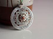 Fine Craft Silver Sterling 925 Mandala Pendant - nepacrafts