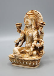 Hindu Goddess Laxmi Resin Statue - nepacrafts
