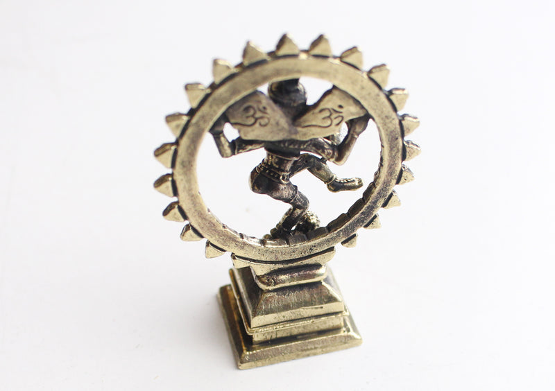Handcarved Brass Dancing Lord Shiva Nataraj Statue - nepacrafts