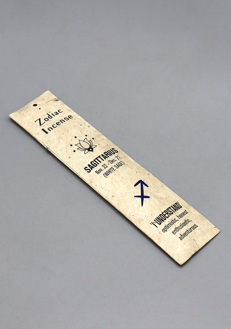 White Sage Sagittarius Zodiac Incense