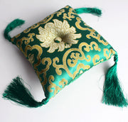 Lotus Singing Bowl Cushion, Handmade - nepacrafts