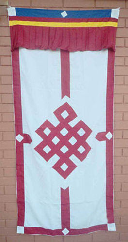 Tibetan Door Curtains-Endless Knot - nepacrafts