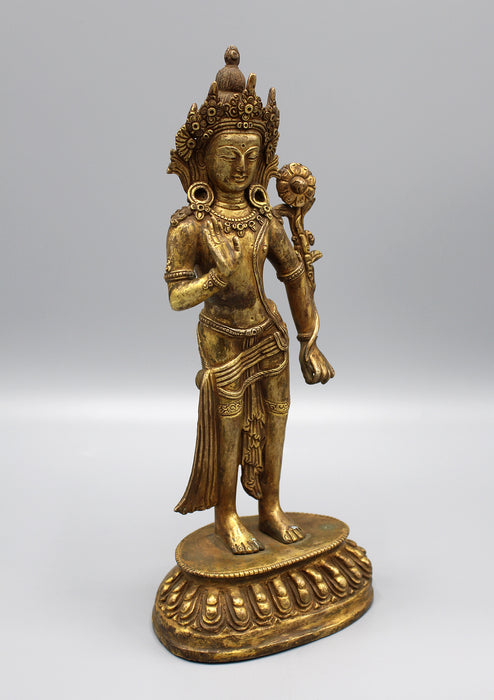 Antique Padmapani Avalokiteshvara Statue - nepacrafts