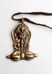 Brass Lucky Vase Dorjee Mini Pendant - nepacrafts