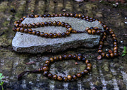 Tiger's Eye Prayer Mala - nepacrafts