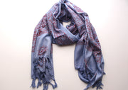 Hindu Dieties Lord Shiva and Ganesha Printed Cotton Prayer Summer Shawl/Wraps - nepacrafts