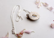 Elegant Blue Moonstone Pendant with Silver Chain 925 Silver Sterling - nepacrafts