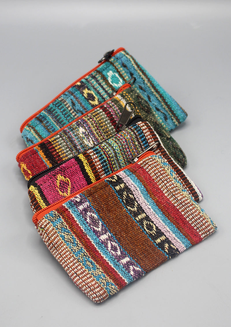 Cotton Multi-color Coin Purse - nepacrafts