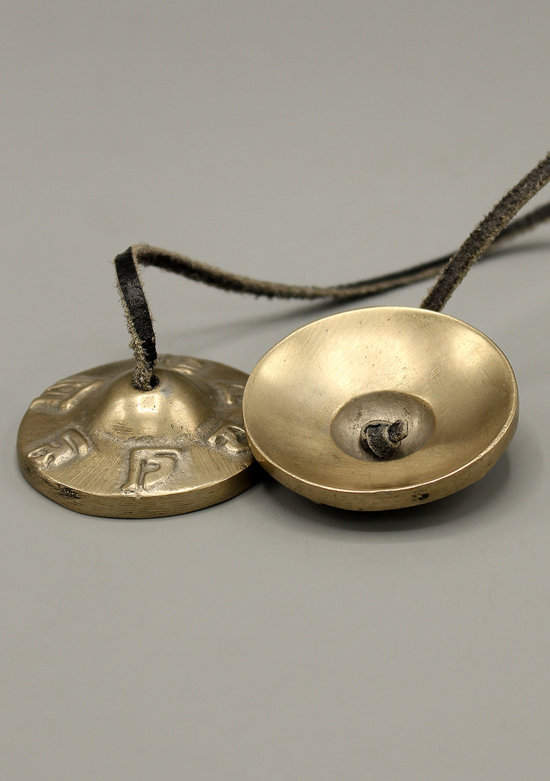 Tibetan Om Mani Mini Cymbals Tingsha - nepacrafts