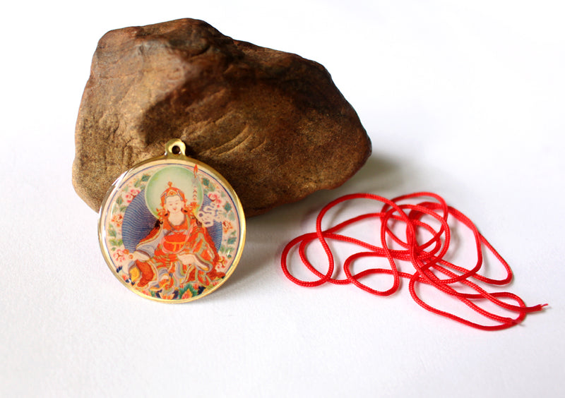 Guru Padhmasambhava Printed Tibetan Buddhist Locket - nepacrafts