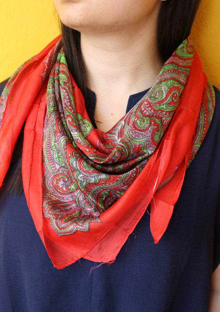 Stylish and Cool Summer Bandanas Floral Printed Women Scarves - nepacrafts