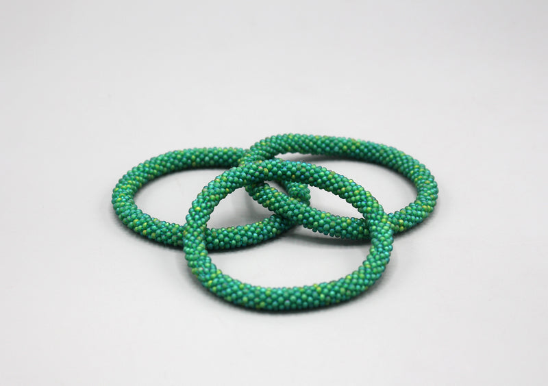 Green Roll on Unisex Bracelet - nepacrafts