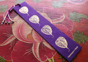 Leaf Lokta Paper Bookmark with Charm Tassel - nepacrafts