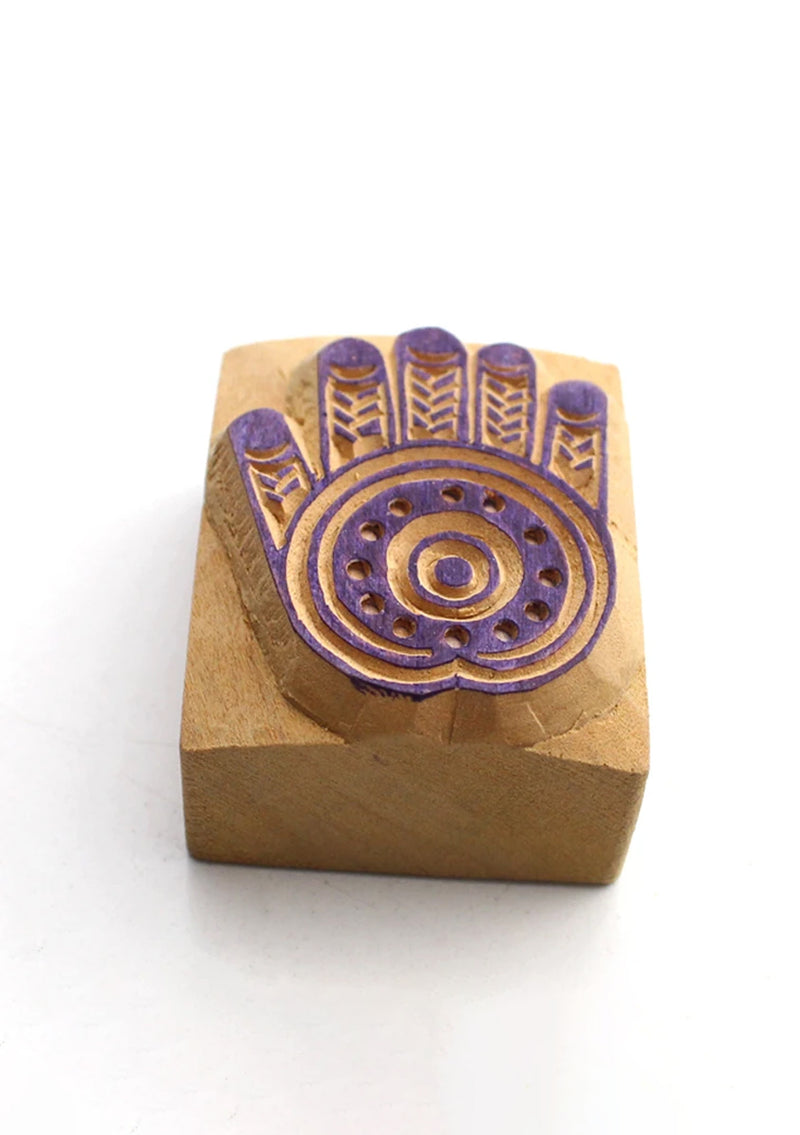 Blessing Palm Wooden Block Print Stamp
