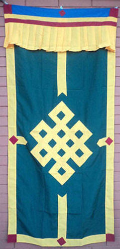 Tibetan Door Curtains-Endless Knot - nepacrafts