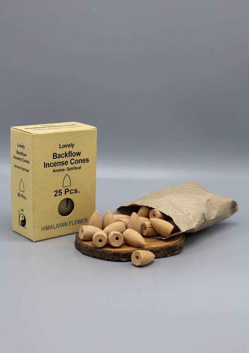 Himalayan Flower Spiritual Aroma Back Flow Cone Incense - nepacrafts