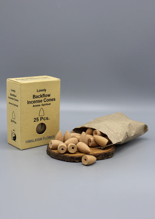 Himalayan Flower Spiritual Aroma Back Flow Cone Incense - nepacrafts