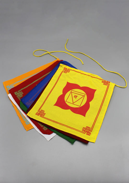 The Seven Chakra Prayer Flags