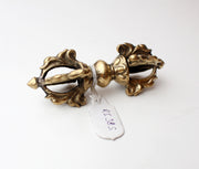 Tibetan Ritual Brass Double Dorjee Vajra Small - nepacrafts