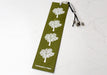 Tree Print Lokta Paper Bookmark with Charm Tassel - nepacrafts