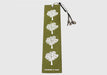 Tree Print Lokta Paper Bookmark with Charm Tassel - nepacrafts