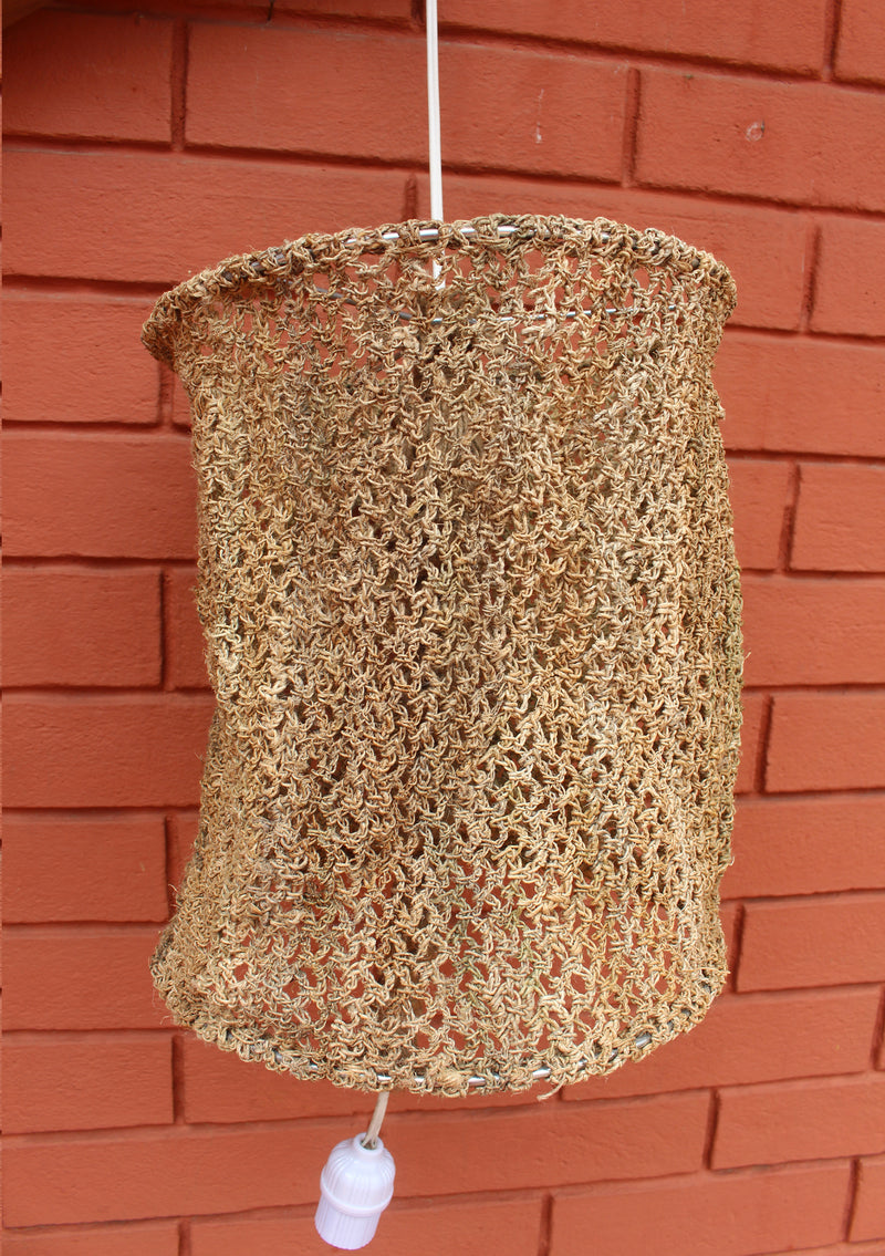 Nettle Lamp Shade with Rope Bulb Holder