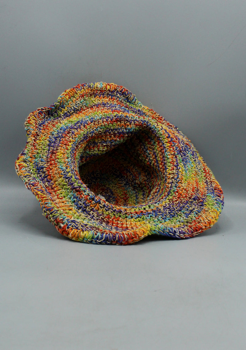 Multi ColorHemp Summer Sun Hat