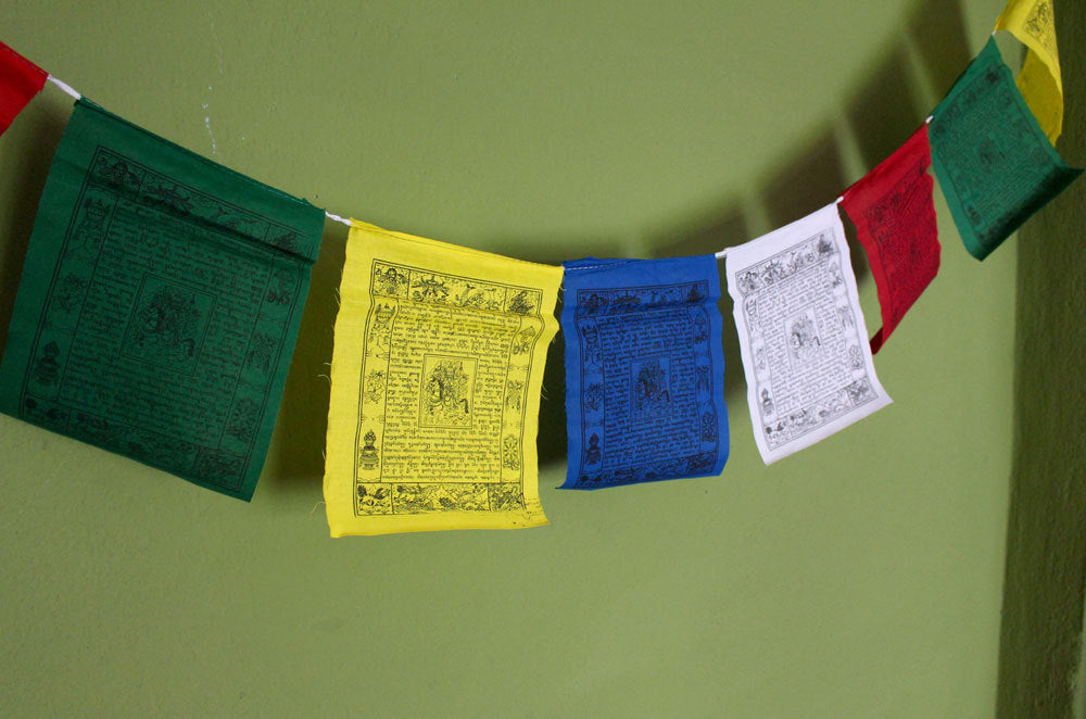 Traditional Tibetan Wind Horse Prayer Flags - nepacrafts