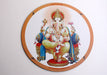 Round Soft Rubber Non Slip Lord Ganesh Printed Mouse Pad - nepacrafts