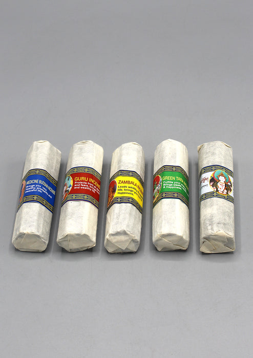 Five Set of Mini Tibetan Deities Incense Gift Pack