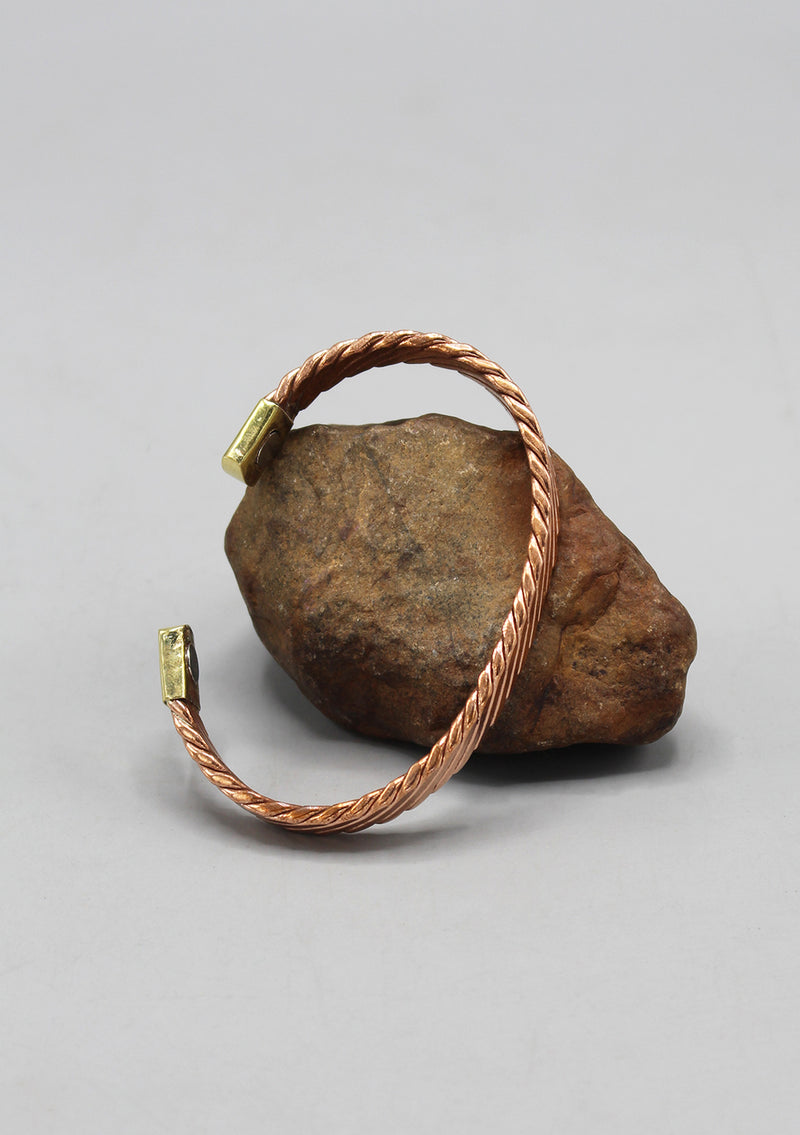 Flattened Copper Unisex Bracelet