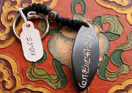 Handcarved Bone Key Chain from Nepal - nepacrafts