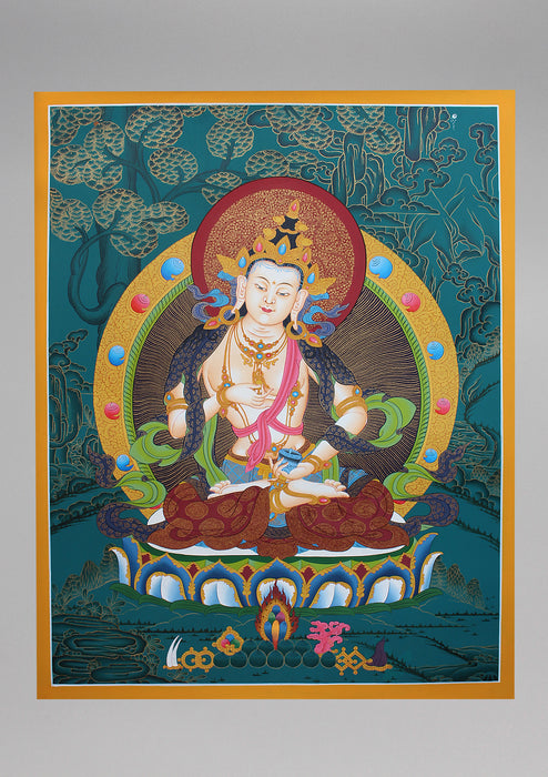 Tibetan Bodhisattva Vajrasattva Thangka Painting