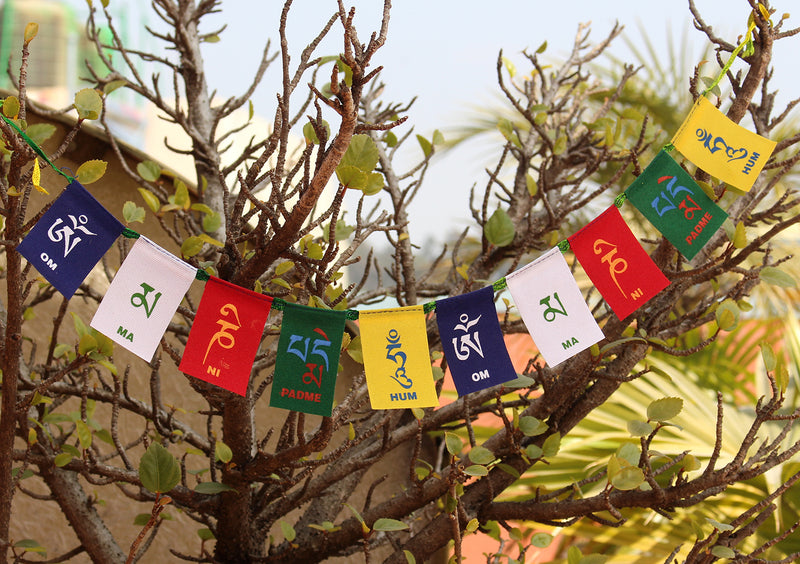 Om Mani Baby Velvet Prayer Flags