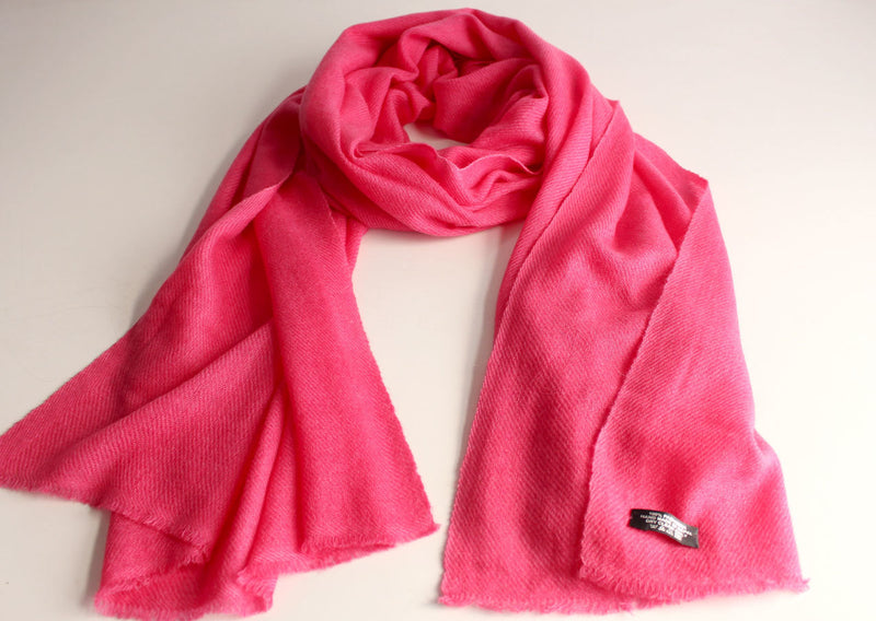 Pure Pashmina Shawl-Royal Pink - nepacrafts