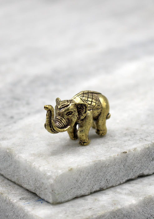 Hand Carving Mini Elephant Brass Statue